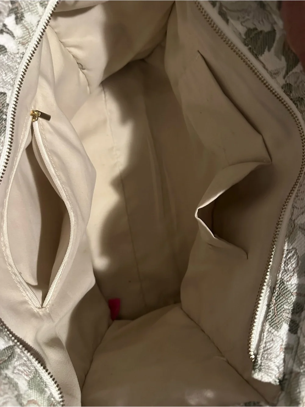 Cathrine malandrino floral quilted tote bag